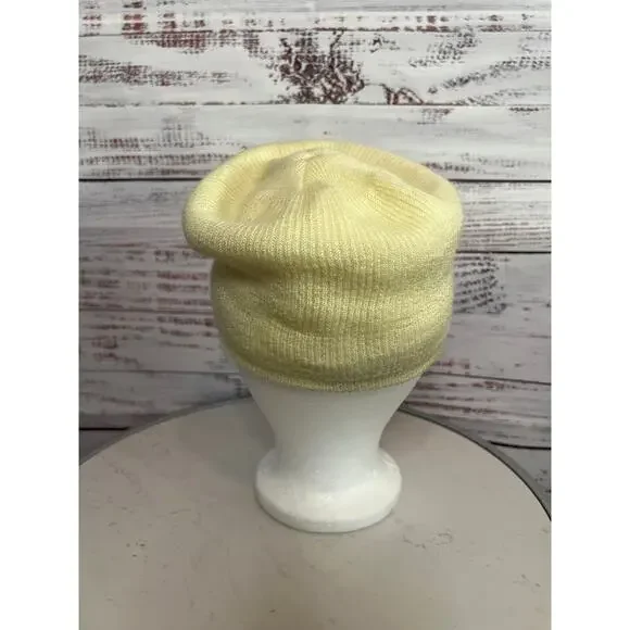 Jean-Charles Brosseau VINTAGE knit cap beanie Vanilla Cream - Picture 3 of 9